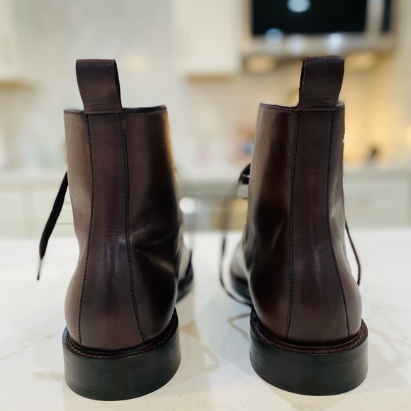 NWT Brown Cap Toe Boots main image 9